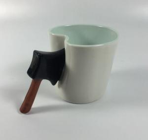2017 Newest Chopper Shaped Ceramic Travel Coffee Mug Cup