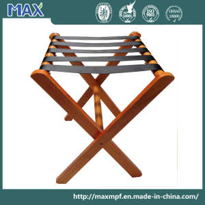 Customization Folding Furniture Hotel Bedroom Tray Stand Solid Wooden Luggage Rack