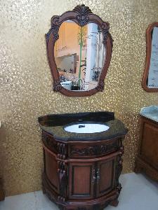 Classical Solid Wood Bathroom Cabinet (B8062B)